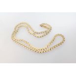 An 'S' link gold Necklace, marked 14K, approx 17gms
