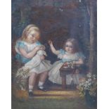 JULIA BRACEWELL FOLKARD (1849-1933). The Doll's Tea-Party', with signature 'J.B. Folkland (18)78',