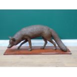 J. CLAYTON BRIGHT. A bronze life-size Sculpture of a Fox, stamped Limited Edition mark 9/30 and foun