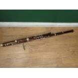 A French rosewood Bassoon by Buffet-Crampon of Paris with plated mounts, in original case