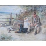 ARTHUR DRUMMOND (1871-1951). 'A Well Earned Rest', signed, watercolour, 13½ x 18½ in