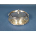 A Danish silver two-handled Bowl, Cover, liner and Stand, import mark London 1927, maker: Georg Jens