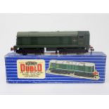 A boxed Hornby-Dublo L30 Bo-Bo. Locomotive in near mint condition. Roof has no paint loss, fitted