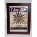 A framed Print of F. Joyce & Co. Ammunition