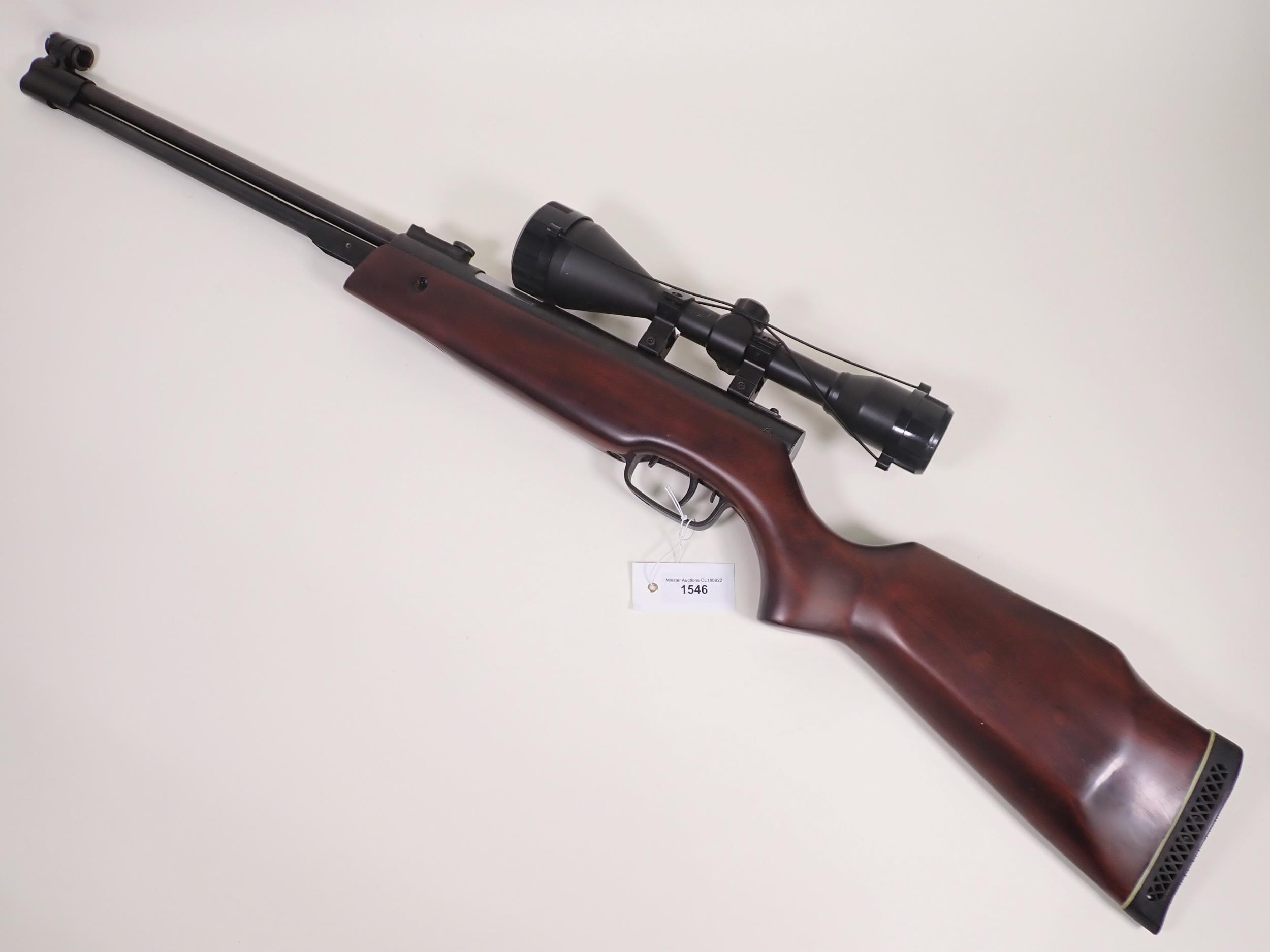 An SMK XS36-1 .22 Air Rifle with 8x56 telescopic sight and case - Image 2 of 5