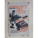 A contemporary Enamel Sign 'Albert Smith Fishing Tackle, Redditch'