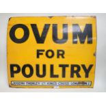 An original Ovum for Poultry enamel Sign 2ft 8in W x 2ft 4in H