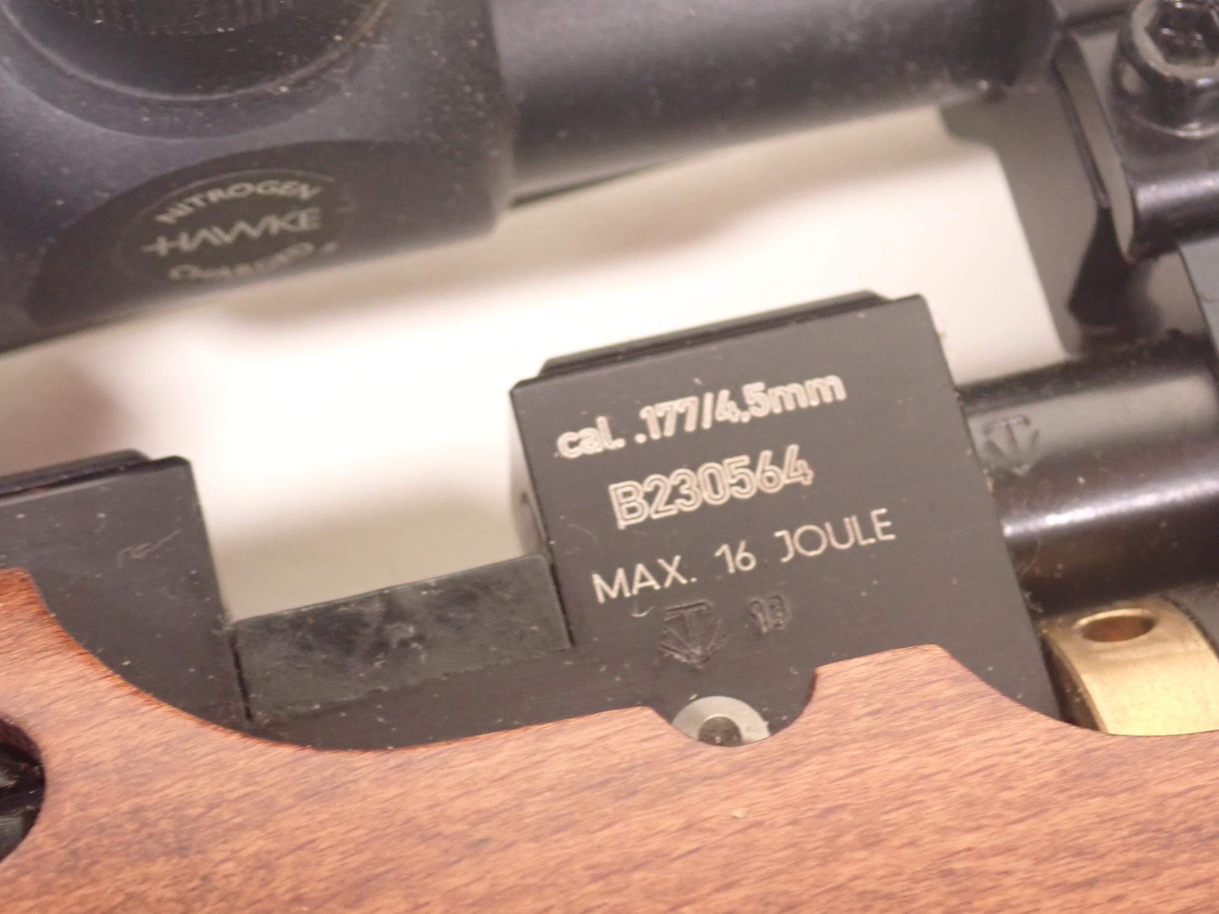 An Air Arms S200 .22 PCP Air Rifle with sound moderator and Hawke 4x32 telescopic sight - Image 7 of 7