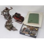 Three model petrol Engines 'The Whippet', 'The Kiwi' and 'The Seal' and a set of castings for a