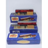 A boxed Hornby-Dublo T.P.O Mail Van Set (complete) and another without packing, Engine Shed,