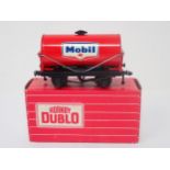 A Hornby-Dublo rare export No.4877 Mobil Tanker, unused and boxed. Perfect box. With correct bolt on