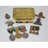 Three; WWI Medal Group to 90367 Sjt. H.J. Bailey R.A.M.C. including 1914-18 Medal, Great War Medal