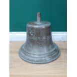 A bronze steam ship Bell from SS Gorbea Mendi, bares inscribed name 'Gorbea Mendi' (later re-