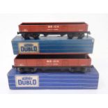 A boxed Hornby-Dublo B.R. Brick Truck, unused condition and another boxed Brick Truck. Both the