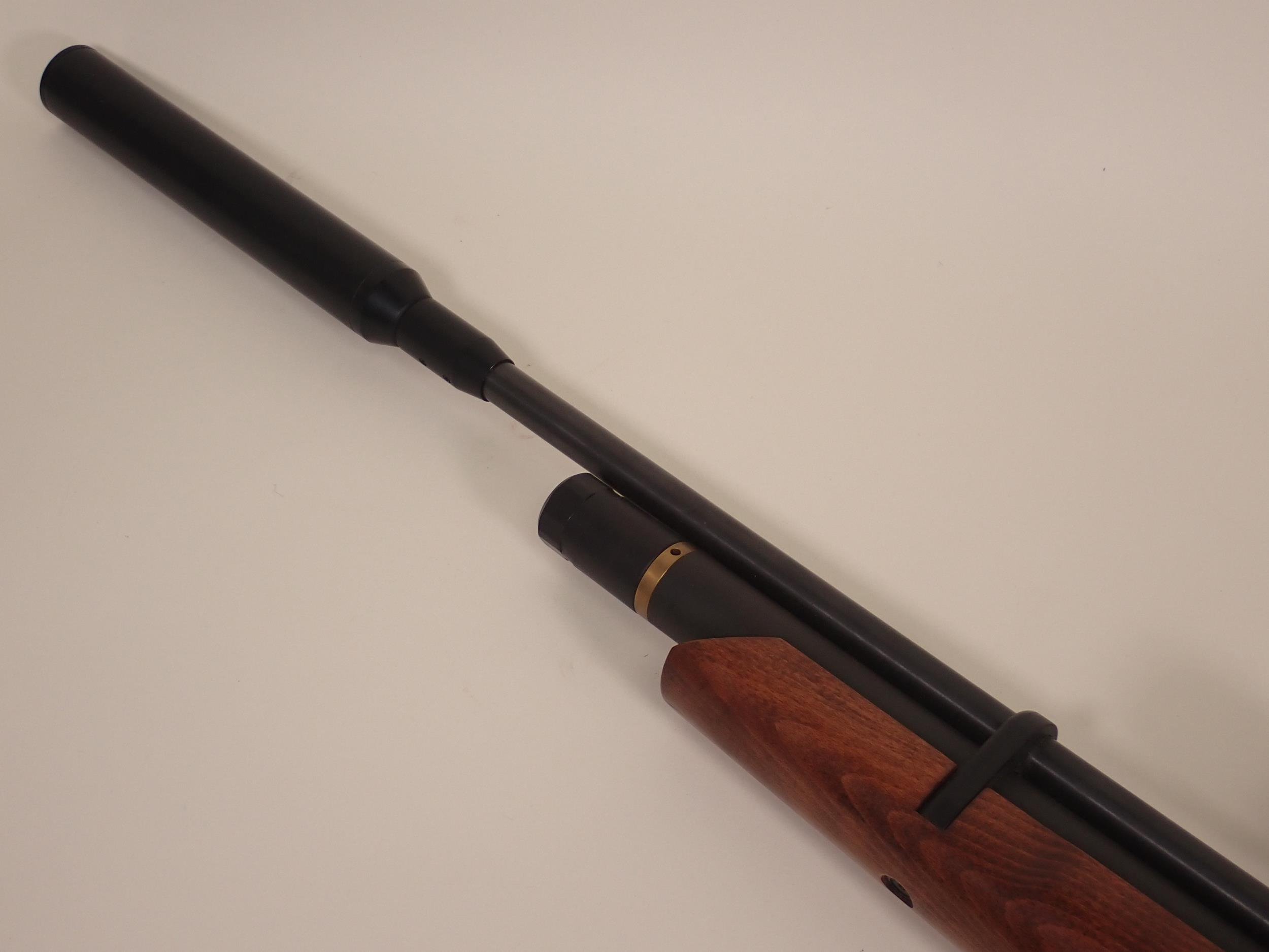 An Air Arms S200 .22 PCP Air Rifle with sound moderator and Hawke 4x32 telescopic sight - Image 4 of 7