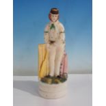 A Staffordshire Parian Figure of Julius Caesar the Surrey batsman