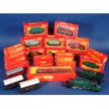 Seventeen boxed Triang/Hornby 00 gauge Wagons including R738 Continental Ferry Van, three unboxed