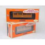 A boxed Lionel 0 gauge Coach 'Annie' and another 'Clarabel'