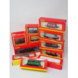 Eleven boxed Hornby 00 gauge Wagons and Coaches including 2x R6113, R4121, R6079A, R4135, R6109,