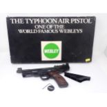 A Webley 'The Typhoon' .22 Air Pistol with original box