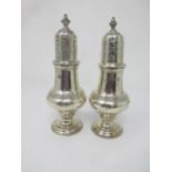 A pair of George V silver Sugar Casters, London 1929