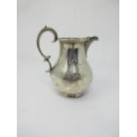 A Victorian silver baluster Jug engraved initials, London 1853, maker: Barnards