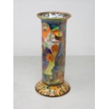 A Wedgwood Fairyland Lustre "Torches" Vase, designed by Daisy Makeig-Jones, of cylindrical form with