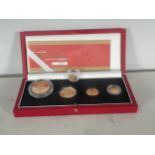 2002 Royal Mint Gold Britannia Collection, four Coin Set, 1oz, 1/2 oz, 1/4 oz and 1/10 oz Coins,