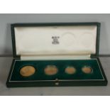 Queen Victoria 1887 Jubilee Head Set, consisting of Half Sovereign, Sovereign, Two Pounds and
