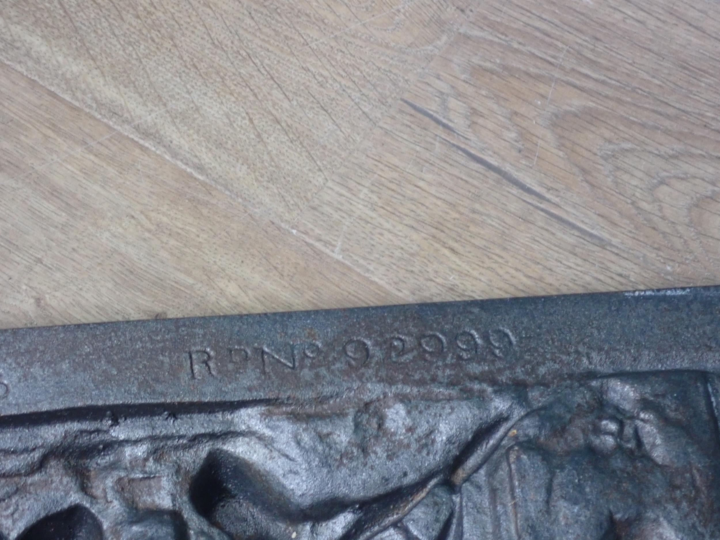 A set of three Coalbrookdale & Co. cast iron relief Plaques inspired by Henry Wadsworth Longfellow's - Image 10 of 10