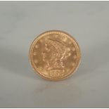 US 1893 Liberty Head $2.50 (Quarter Eagle)