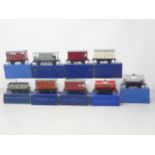 Hornby-Dublo 9x 3-rail B.R. Trucks, Ex-Mint, boxed All trucks in excellent to mint condition.