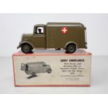 A boxed Britains No.1512 Army Ambulance, early version. Ex, box VG/Ex