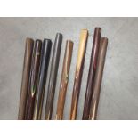 Eight Snooker Cues