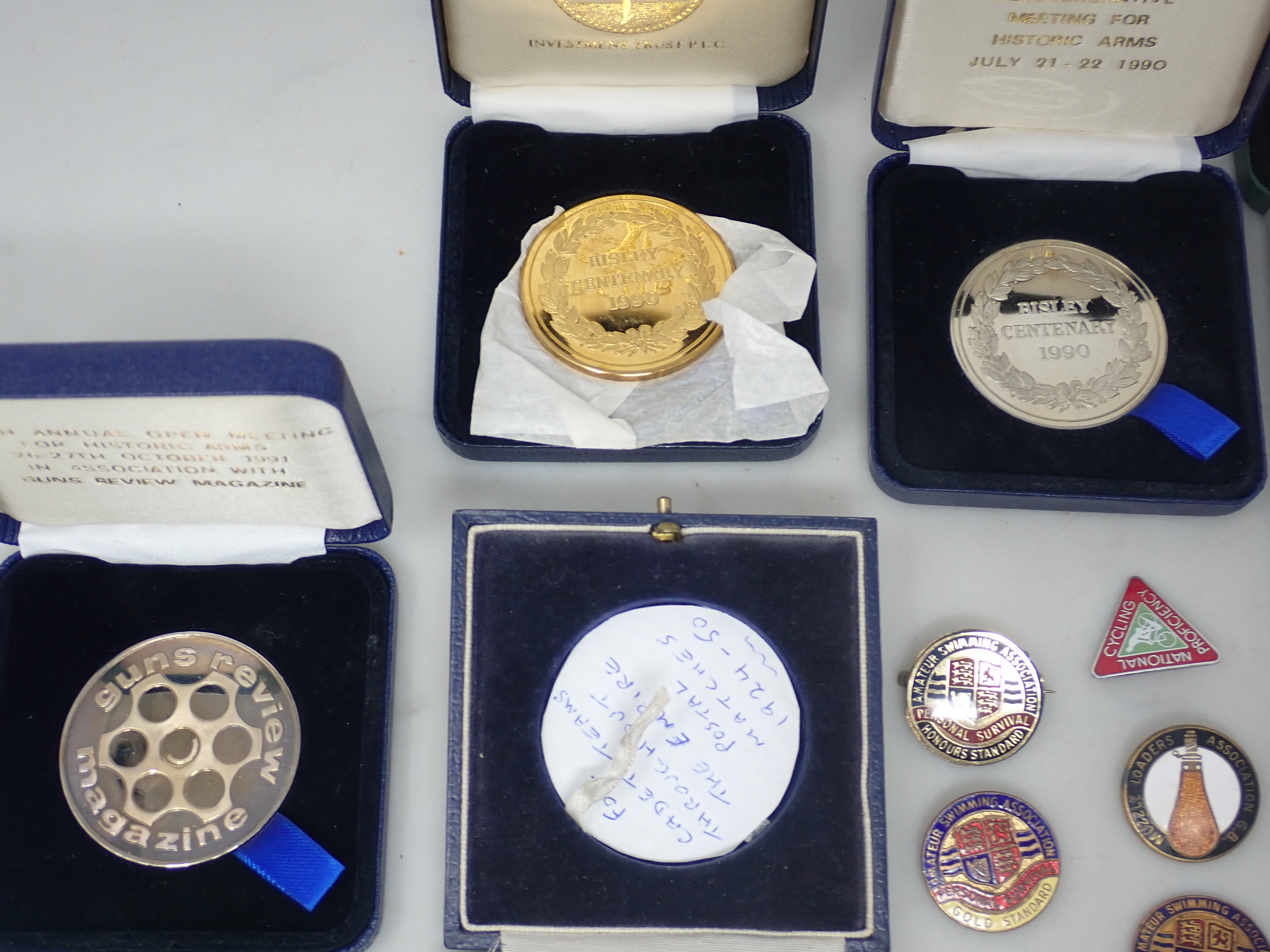 A collection of Medallions to include National Rifle Association, Bisley Centenary, George IV - Image 3 of 6