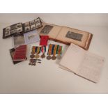 A WWI Pair of Medals to Lieut. A.E.S. Curtis on original medal bar. A WWI 1914 Trio with original