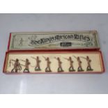 A boxed Set of Britains No.225 The Kings North African Rifles, pre-war version, figures Ex, box G
