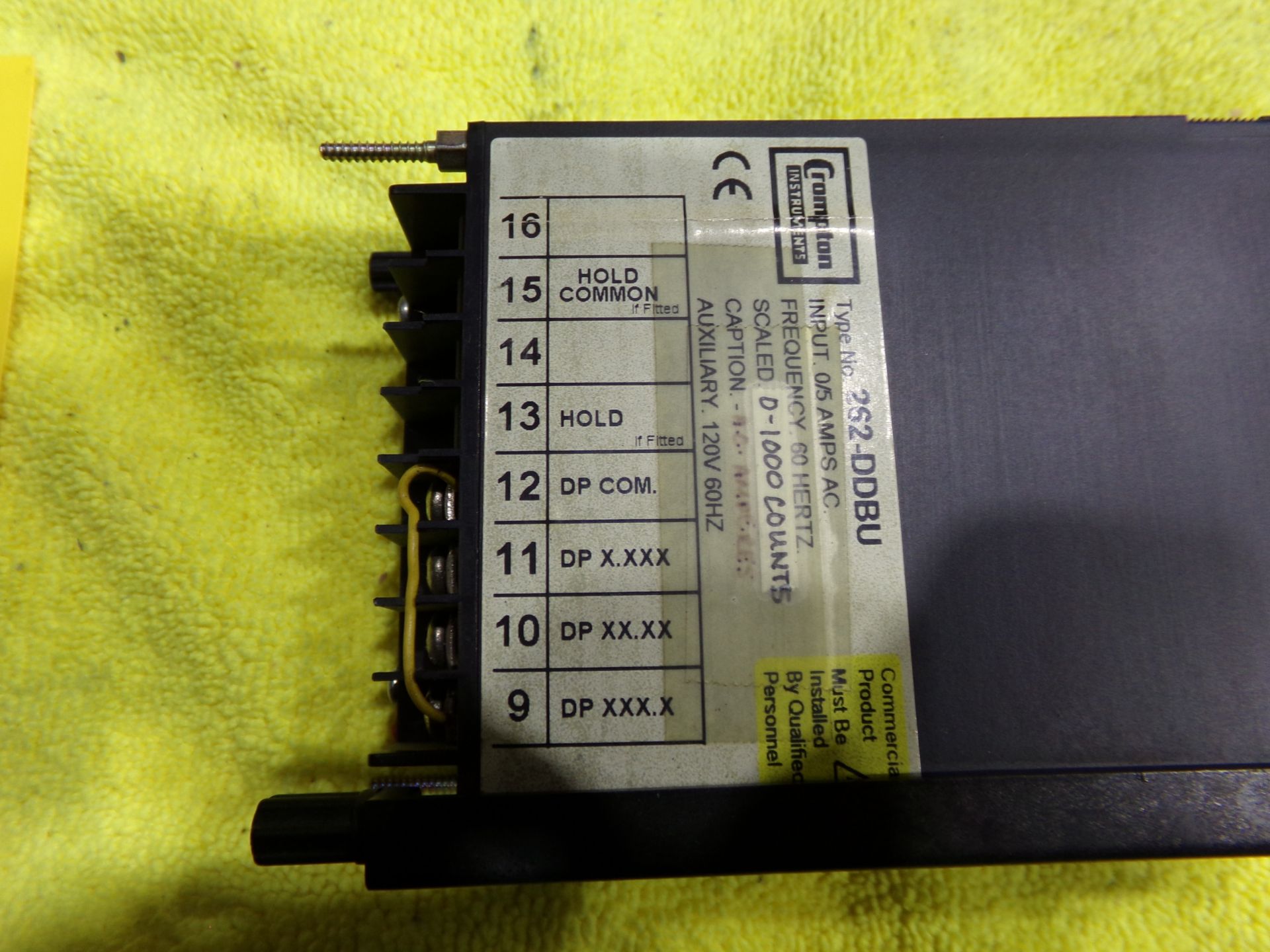 CROMPTON INSTRUMENTS E140758 LED DIGITAL PANEL METER 262DDBU 0-5A AC INPUT 0-150 DISPLAY 120V 60HZ - Image 6 of 7