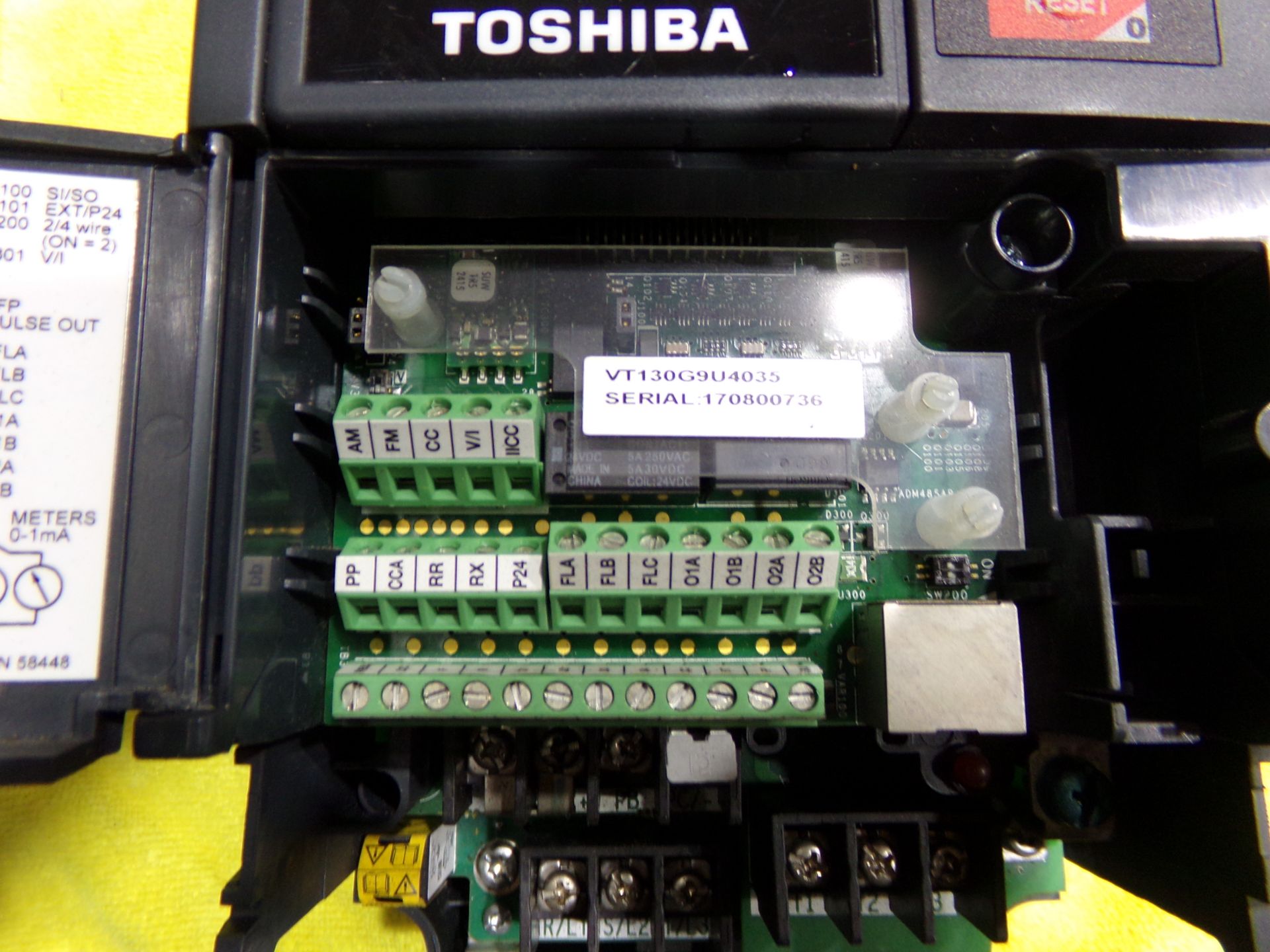 TOSHIBA G9 ADJUSTABLE SPEED DRIVE VT130G9U4035 - Image 3 of 8