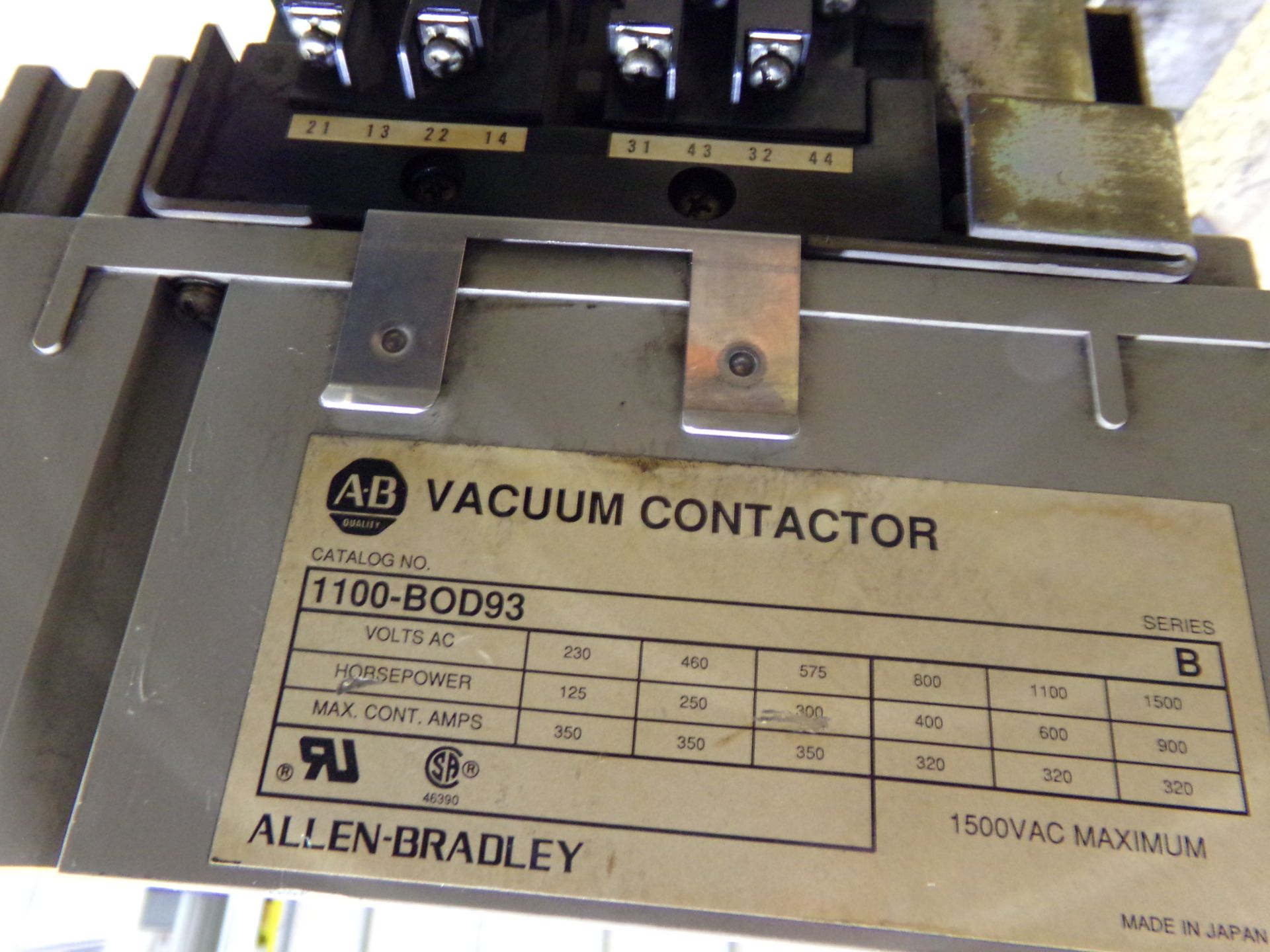 2 pc lot ALLEN BRADLEY VACUUM CONTROLLER MODEL# 1100 BOD93 - Image 4 of 7