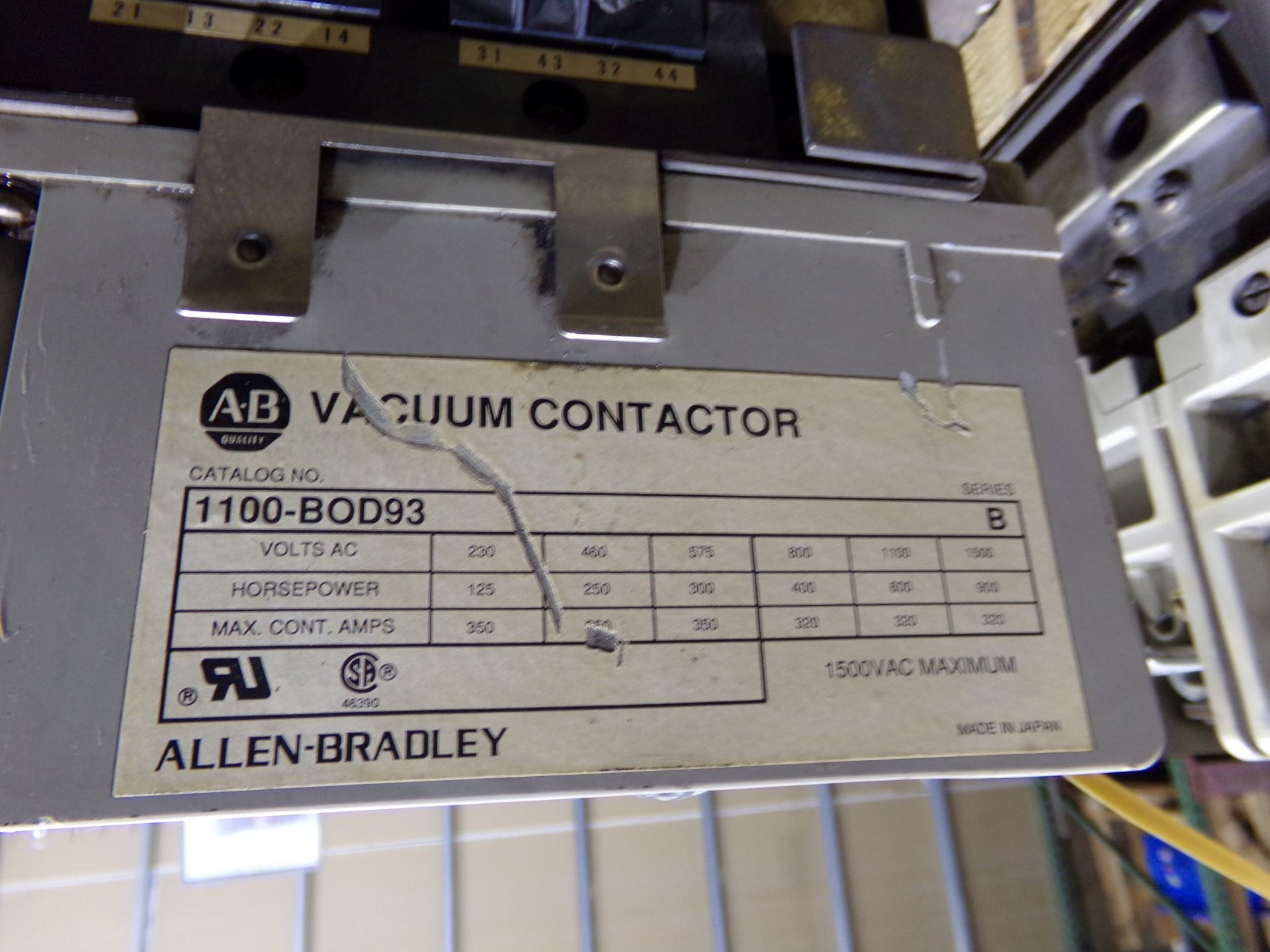 2 pc lot ALLEN BRADLEY VACUUM CONTROLLER MODEL# 1100 BOD93 - Image 3 of 6