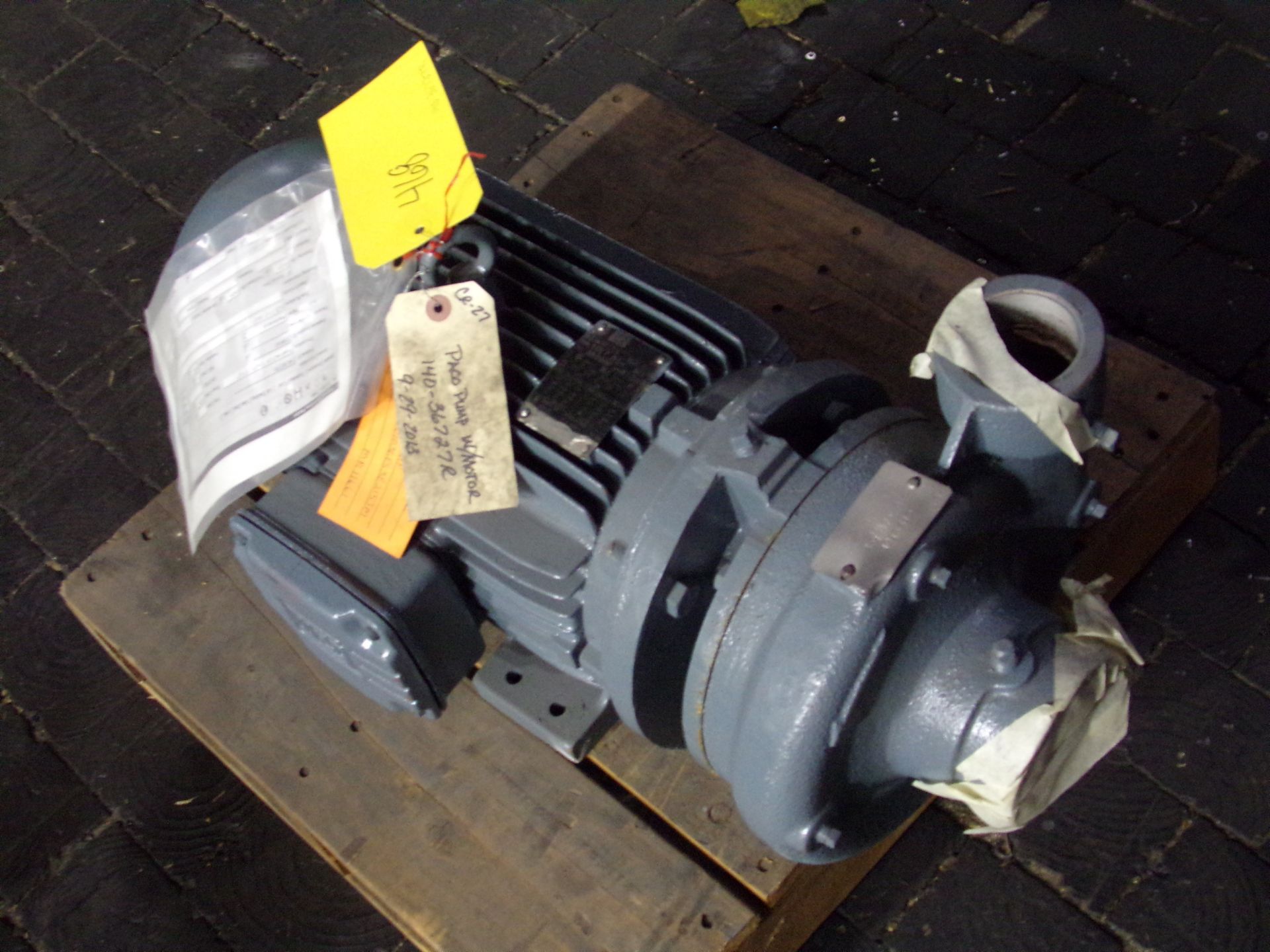 WEG ELECTRIC MOTOR 10HP 60 HZ 3475 RPM W213/5JM FRAME WITH PACO PUMP ATTACHED - Image 9 of 9