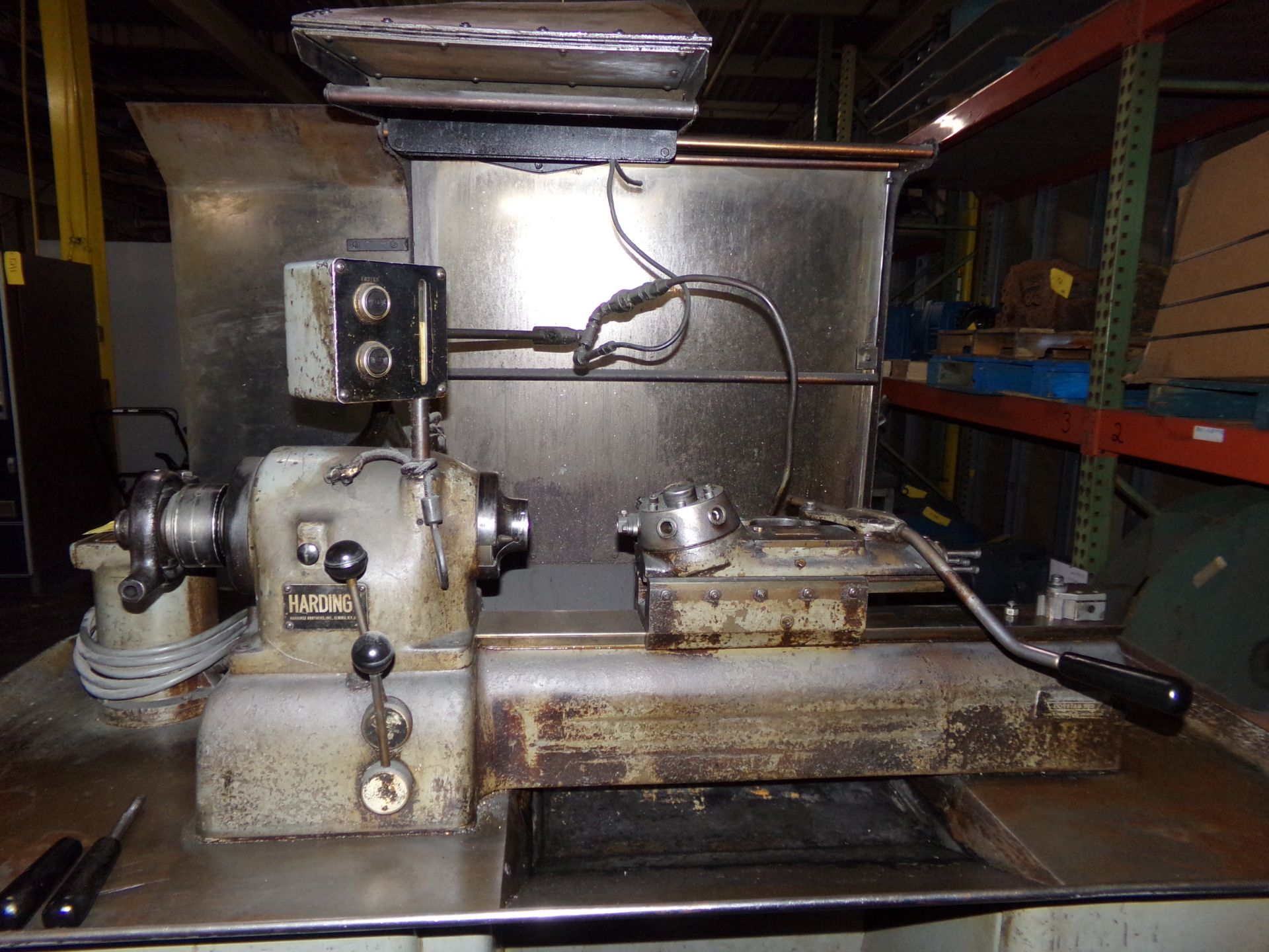 Hardinge lathe model DSM59 220v equipped with 5c collet plus cabinet and varied tooling pictured - Image 16 of 23