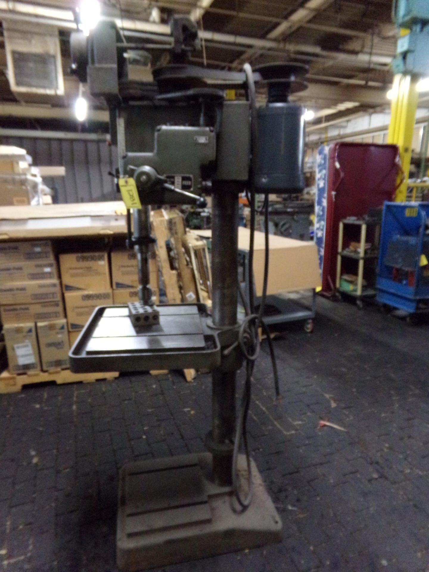 CLAUSING MODEL 2277 /MODEL 2215 DRILL PRESS 75" HEIGHT TOTAL W 1 HP BALDOR MOTOR - Image 2 of 12