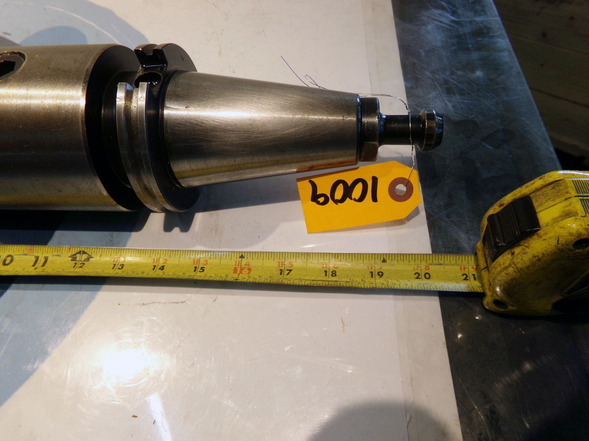 LARGE ID BORING TOOL CAT50 HOLDER WITH RET KNOB (4.0 EST BORE , ALMOST 14" TO TOOLHOLDER FACE) - Image 2 of 11