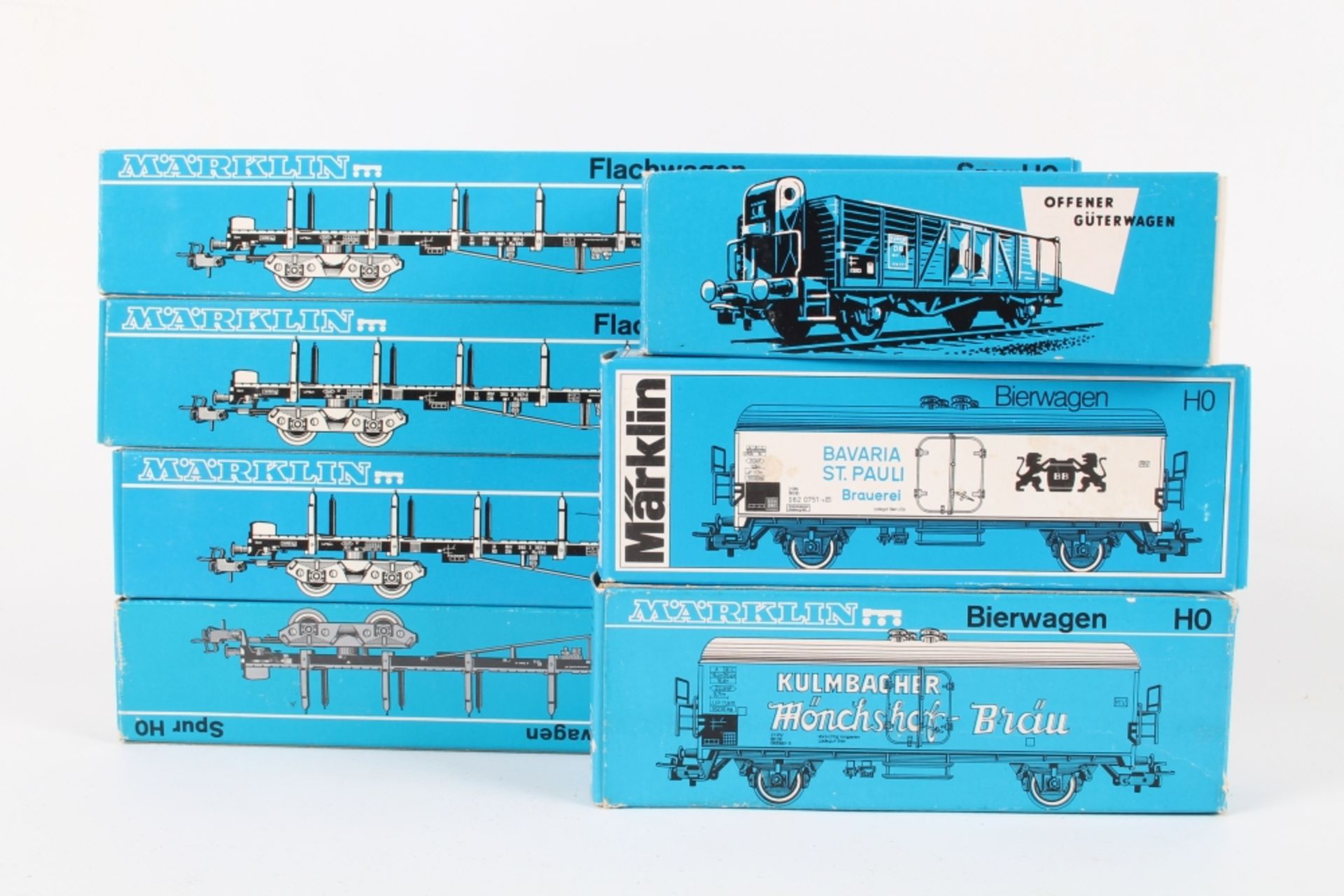 Märklin sieben Güterwagen