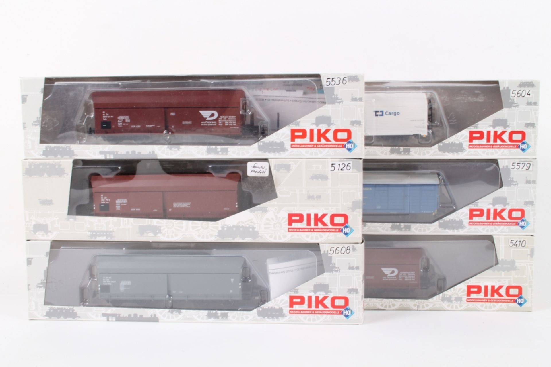 Piko, sechs Güterwagen