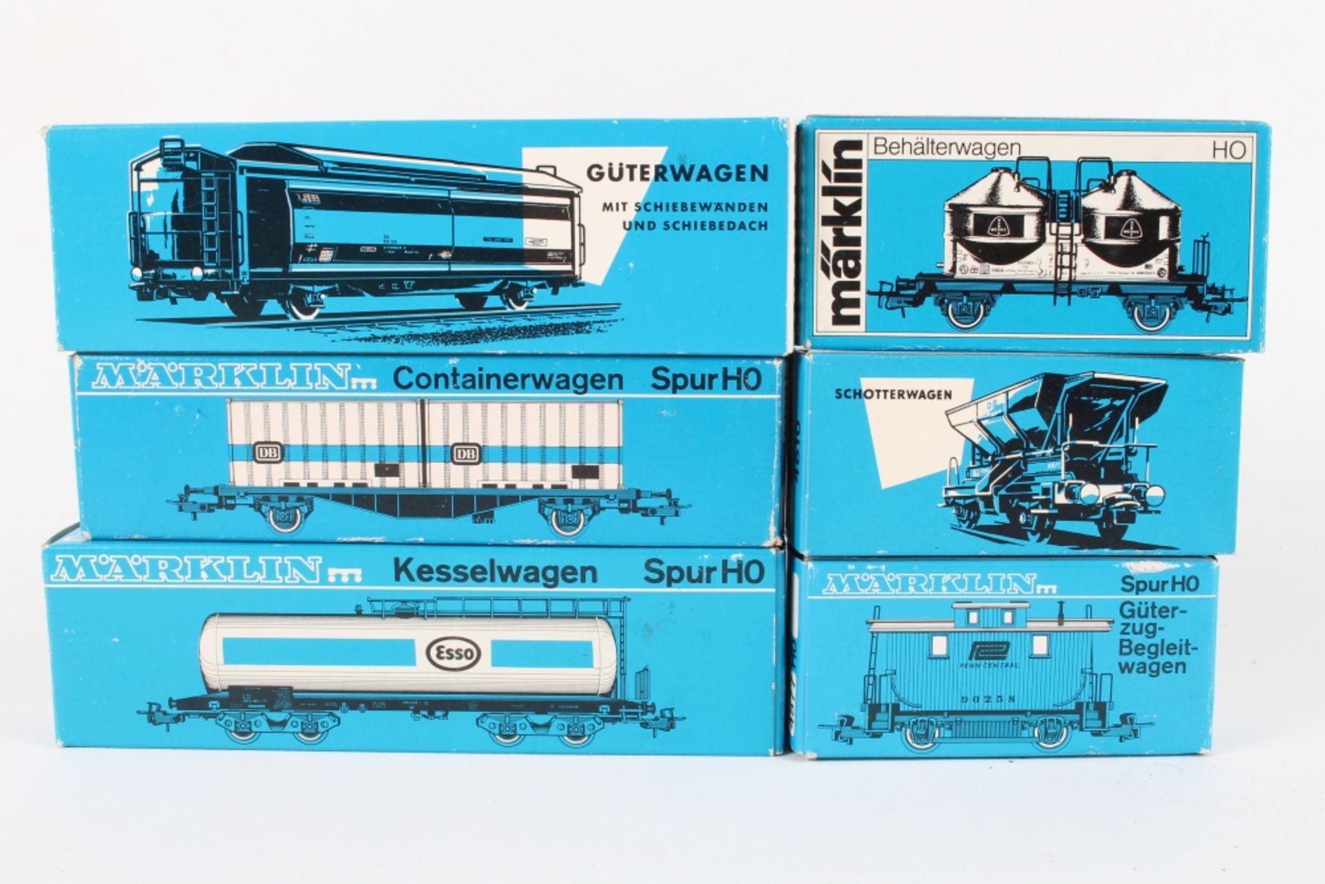 Märklin sechs Güterwagen