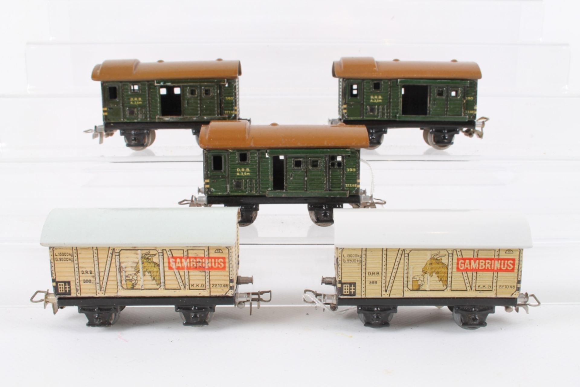 Märklin fünf Blechwagen