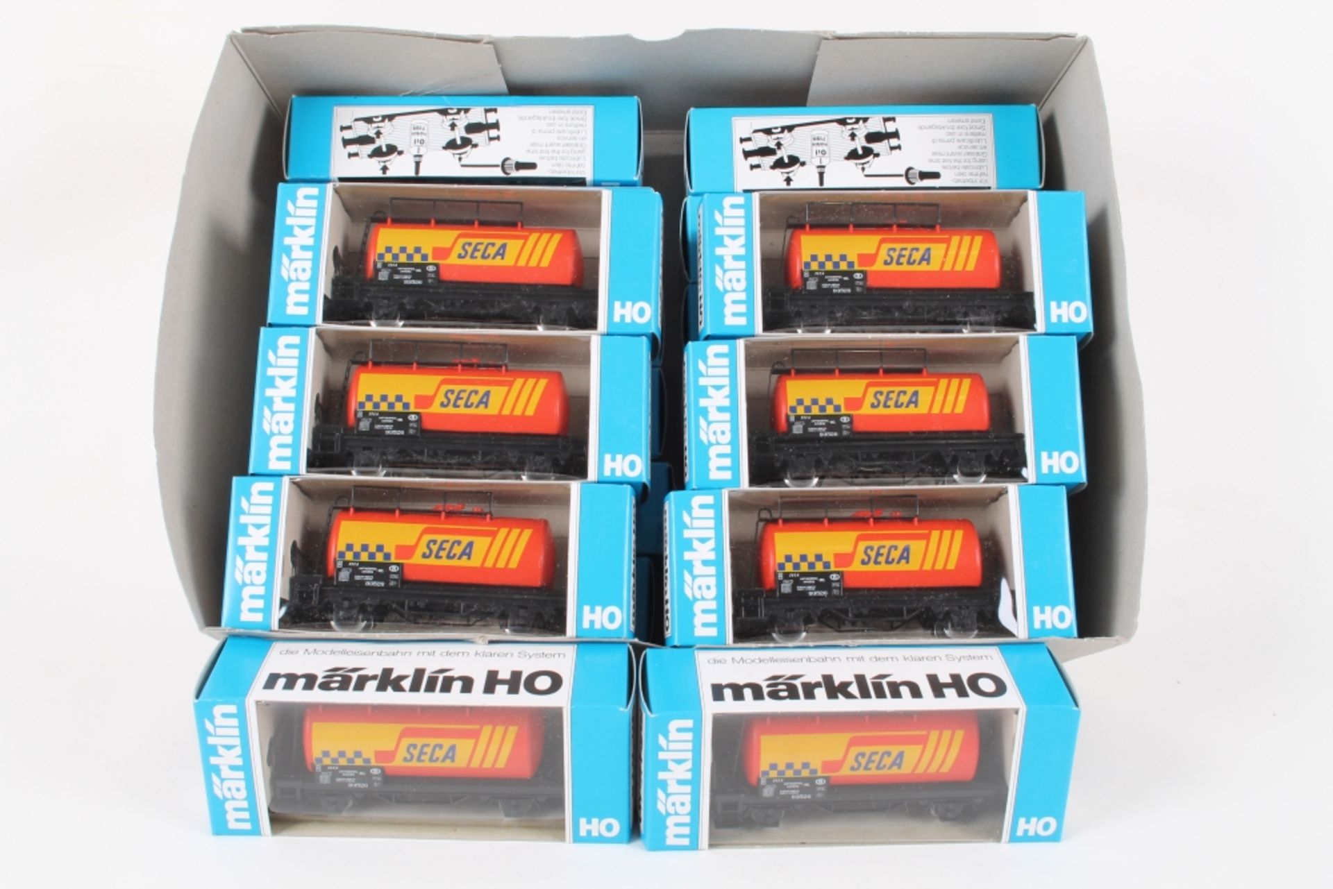 Märklin 20 Güterwagen der 45xx Serie, "SECA" und "Fosters", sehr guter Zustand, ORK